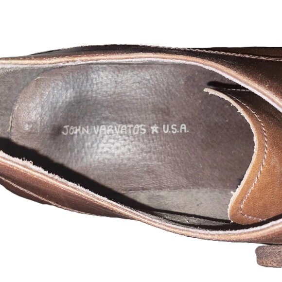 John Varvatos Brown Leather Wingtip Blucher Dress Shoes Men’s Size 12 Oxford main image 6
